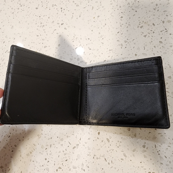 Micheal Kors Mens Wallet Harrison Crossgrain Leather Slim Billfold Wallet - Picture 2 of 4